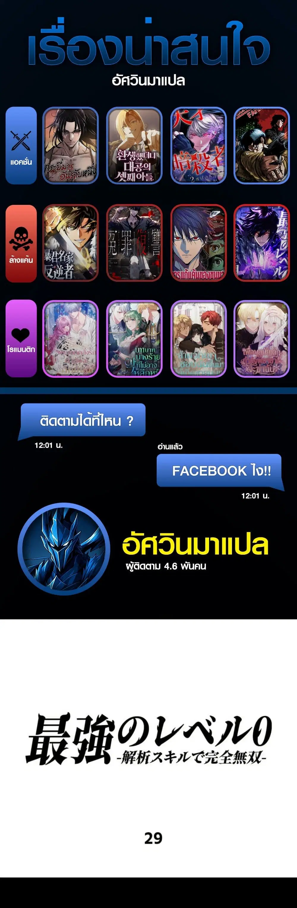 Absolute Domination at Level 0 Using My Analysis Skill ตอนที่ 29 หน้า 1