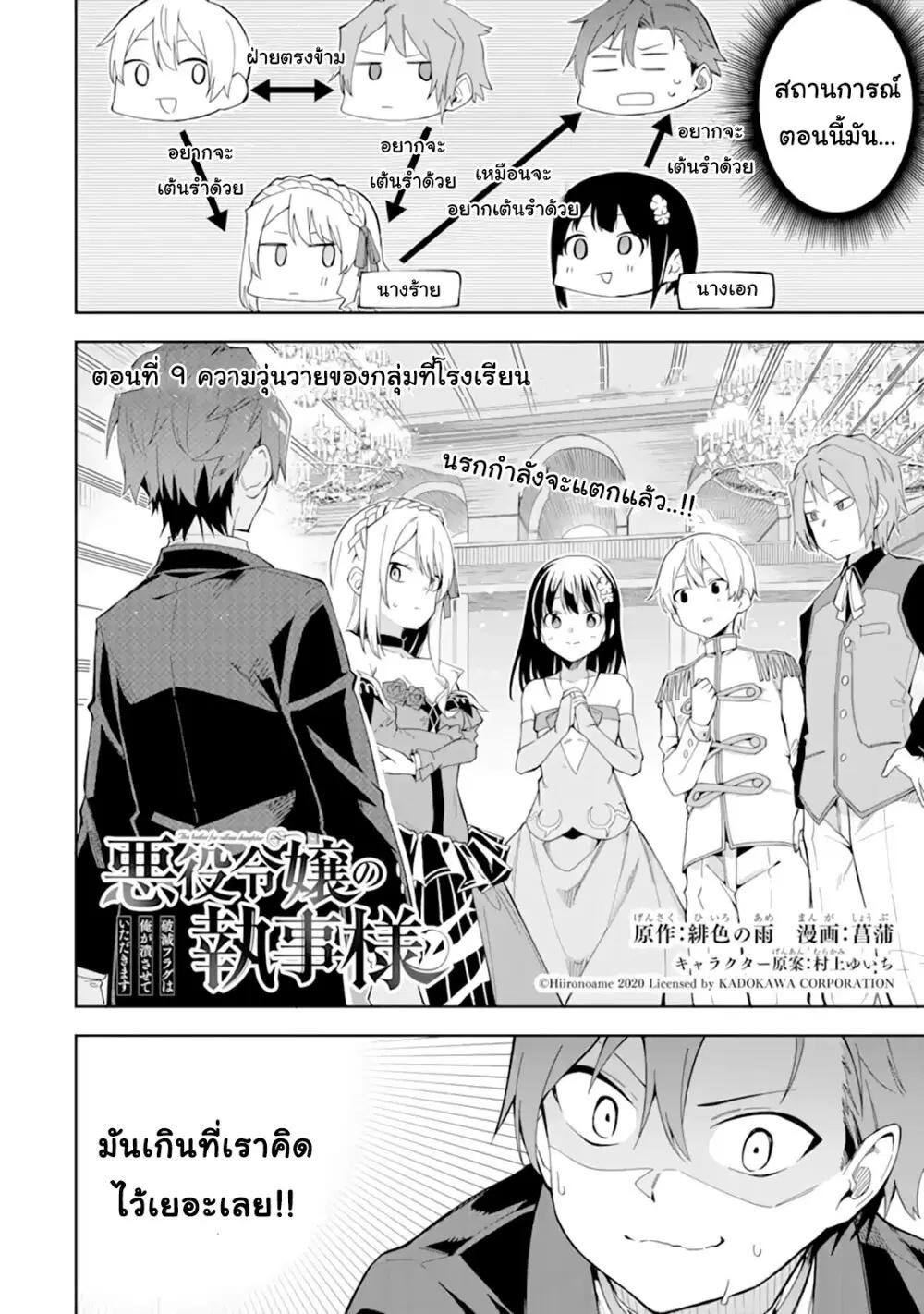 Akuyaku Reijou no Shitsuji-sama: Hametsu Flag wa Ore ga Tsubusasete Itadakimasu ตอนที่ 9.1 หน้า 2