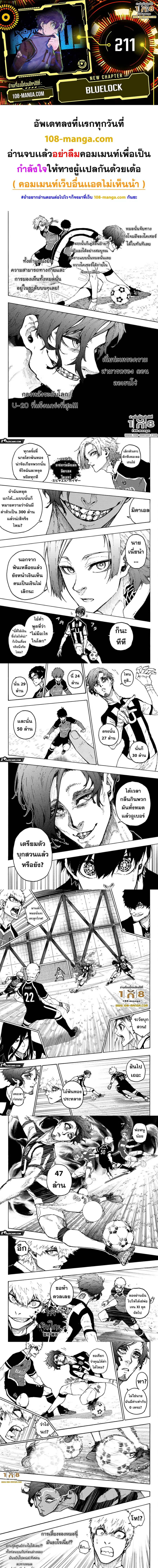 Blue lock ตอนที่ 211 หน้า 1