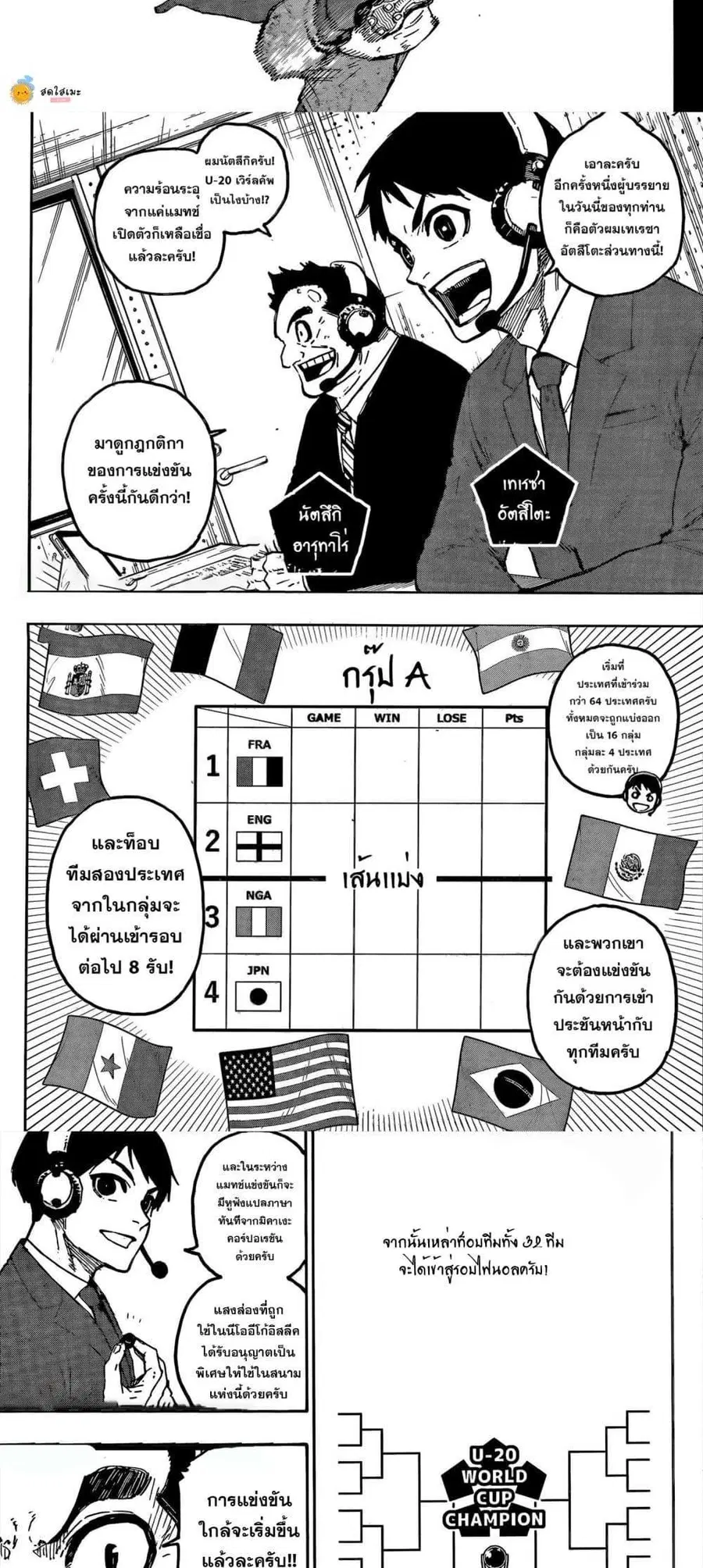 Blue lock ตอนที่ 313 หน้า 2