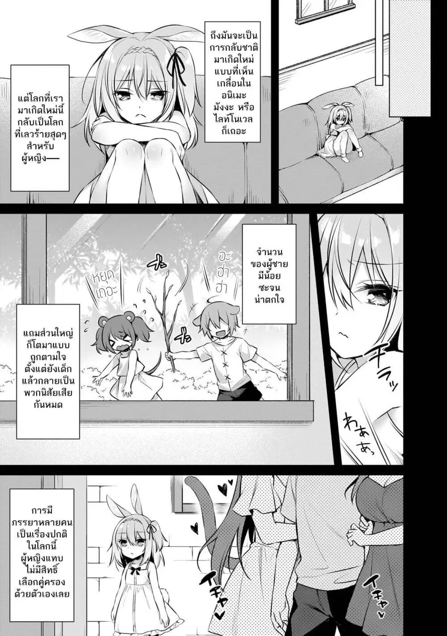 Boku no Risou no Isekai Seikatsu – Tensei shitara Kemomimi Musume Darake no Sekai de Harem ni ชีวิตต่างโลกในอุดมคติของผม ~พอกลับชาติมาเกิดใหม่ จะทำฮาเร็มกับสาวสวยหูสัตว์ต่างโลกนี่แหละ~ ตอนที่ 6 หน้า 3