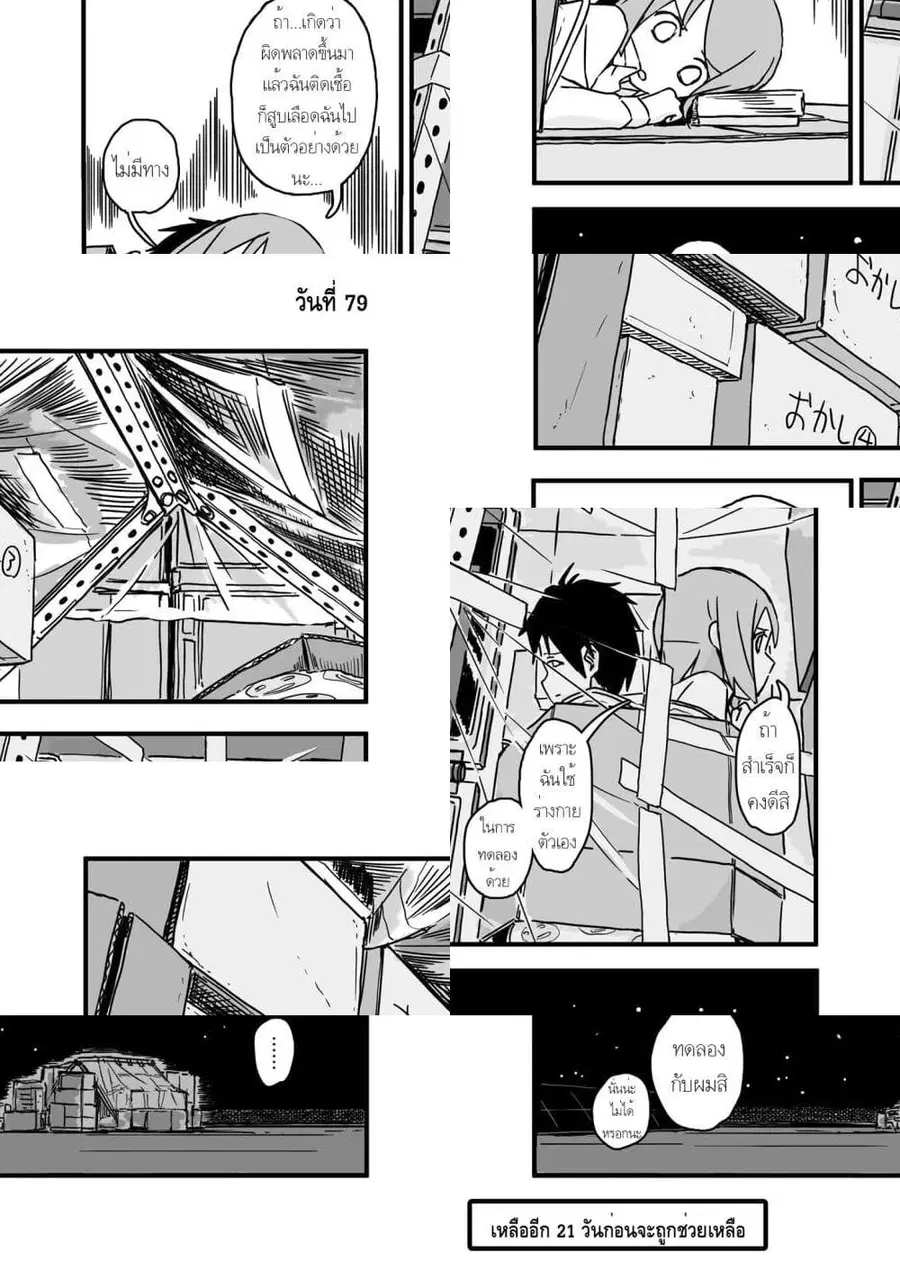 Convenience Store of the Dead 〜พนักงานสาวจะถูกช่วยเหลือในอีก100วัน〜 ตอนที่ 79 หน้า 1