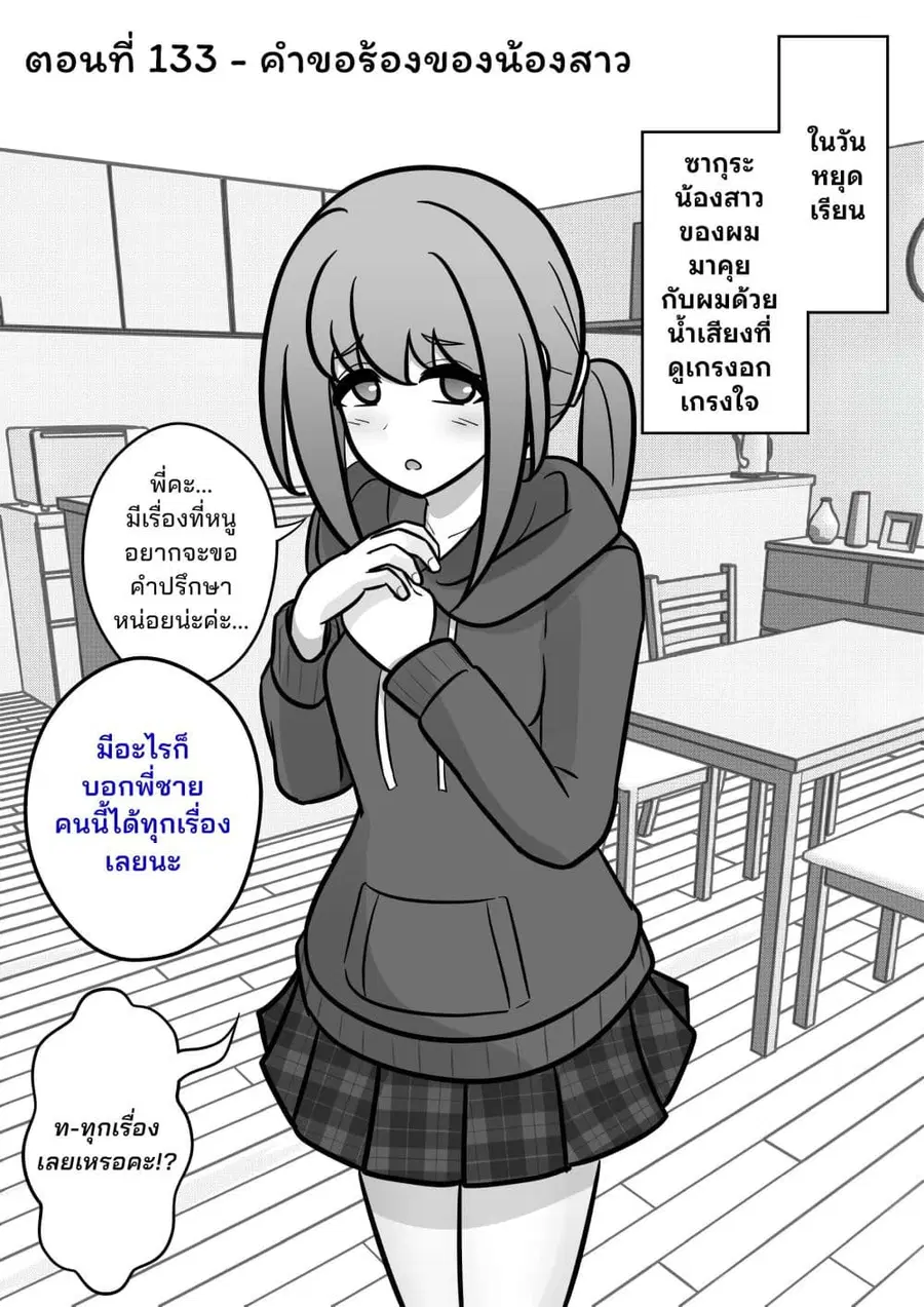 Danjo-hi 1:39 no Heikou Sekai wa Omoi no Hoka Futsuu ตอนที่ 133 หน้า 1