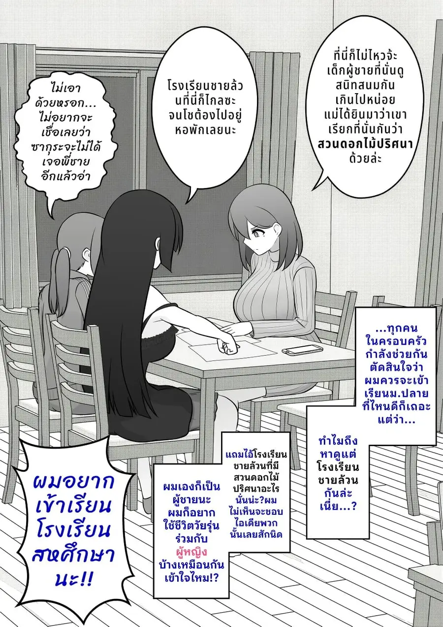 Danjo-hi 1:39 no Heikou Sekai wa Omoi no Hoka Futsuu ตอนที่ 30 หน้า 1