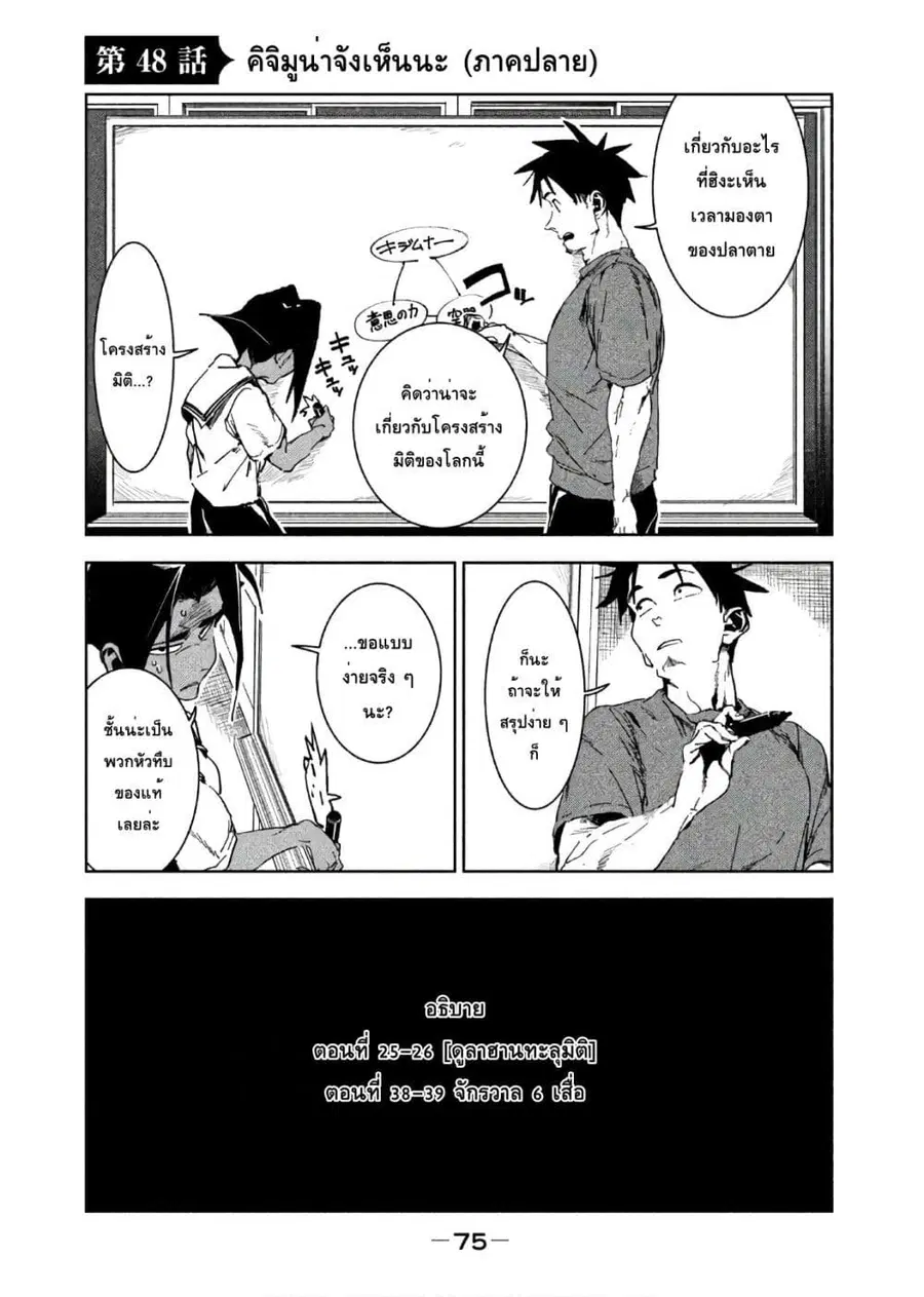 Demi-chan wa Kataritai เดมิจังอยากคุยด้วย ตอนที่ 48 หน้า 1