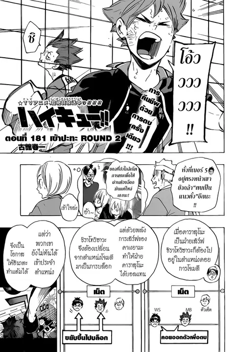 Haikyuu!! ตอนที่ 181 หน้า 1