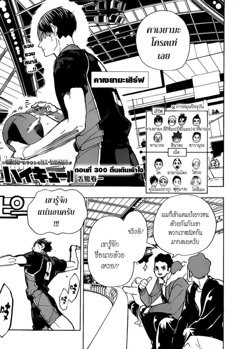 Haikyuu!! ตอนที่ 300 หน้า 1