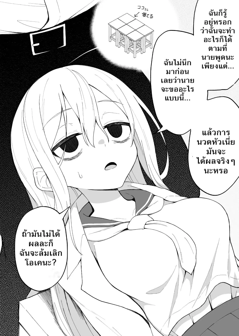 Hanashi ga Susumu Goto ni Me no Kuma ga Kieteiku Onnanoko ตอนที่ 3 หน้า 1