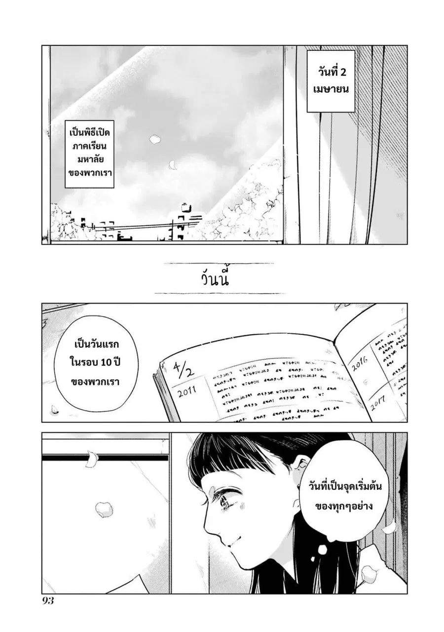 Haru Tsuzuru, Sakura Saku Kono Heya de ตอนที่ 3 หน้า 1