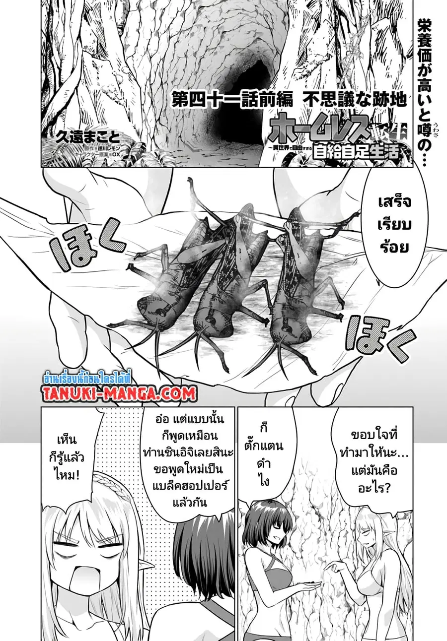 Homuresu Tensei Isekai de Jiyu Sugiru Jikyu Jisoku Seikatsu ตอนที่ 41.1 หน้า 1