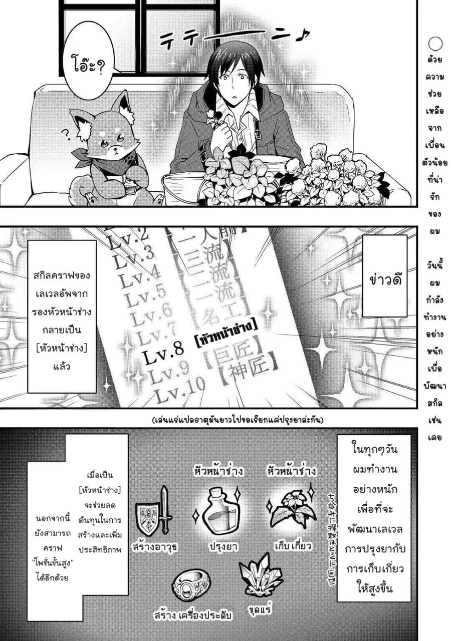 I will Live Freely in Another World with Equipment Manufacturing Cheat ตอนที่ 10.1 หน้า 1