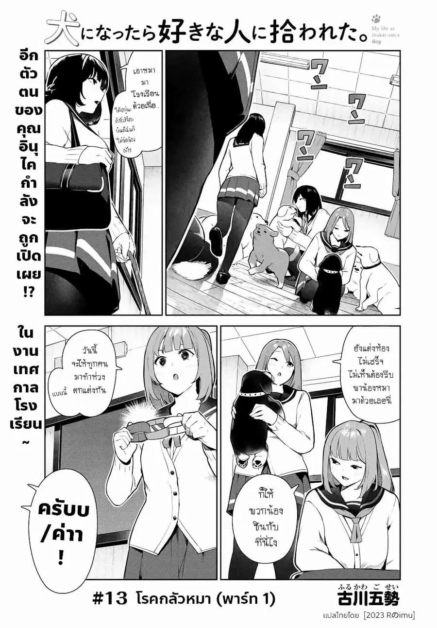 Inu ni Nattara Sukina Hito ni Hirowareta ตอนที่ 13 หน้า 2