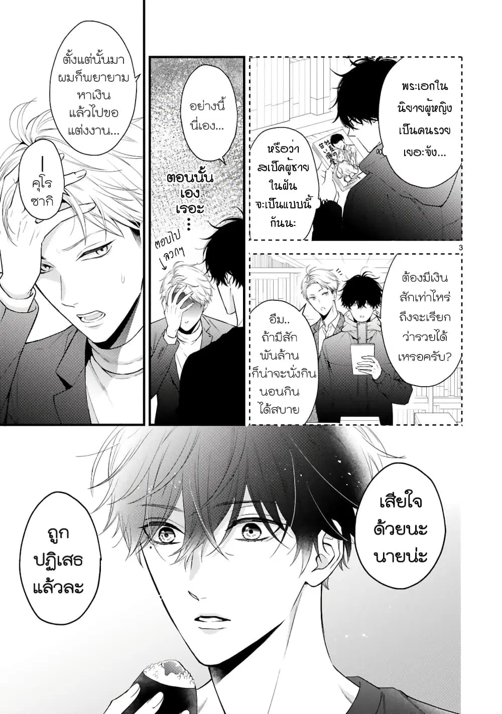 Kurosaki-san no Ichizu na Ai ga Tomaranai ตอนที่ 2 หน้า 3
