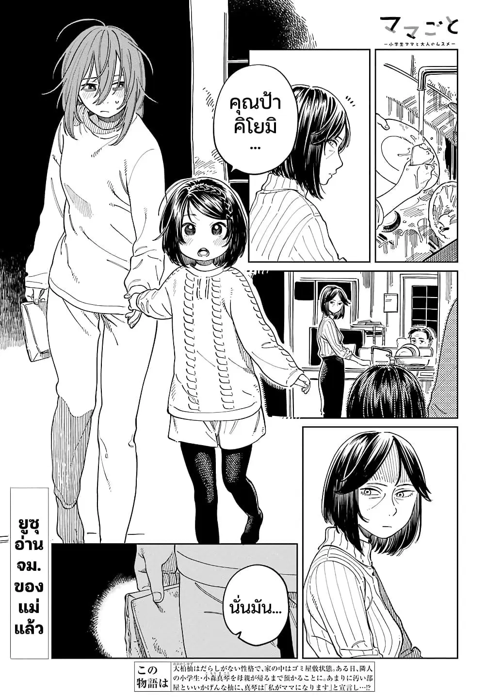 Mamagoto : Shougakusei Mama to Otona no Musume ตอนที่ 12 หน้า 1