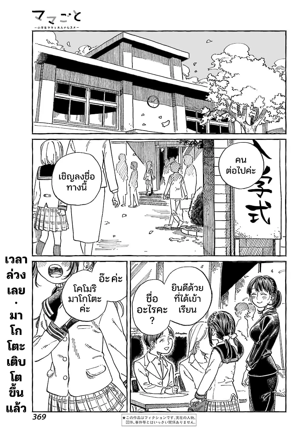Mamagoto : Shougakusei Mama to Otona no Musume ตอนที่ 21 หน้า 1