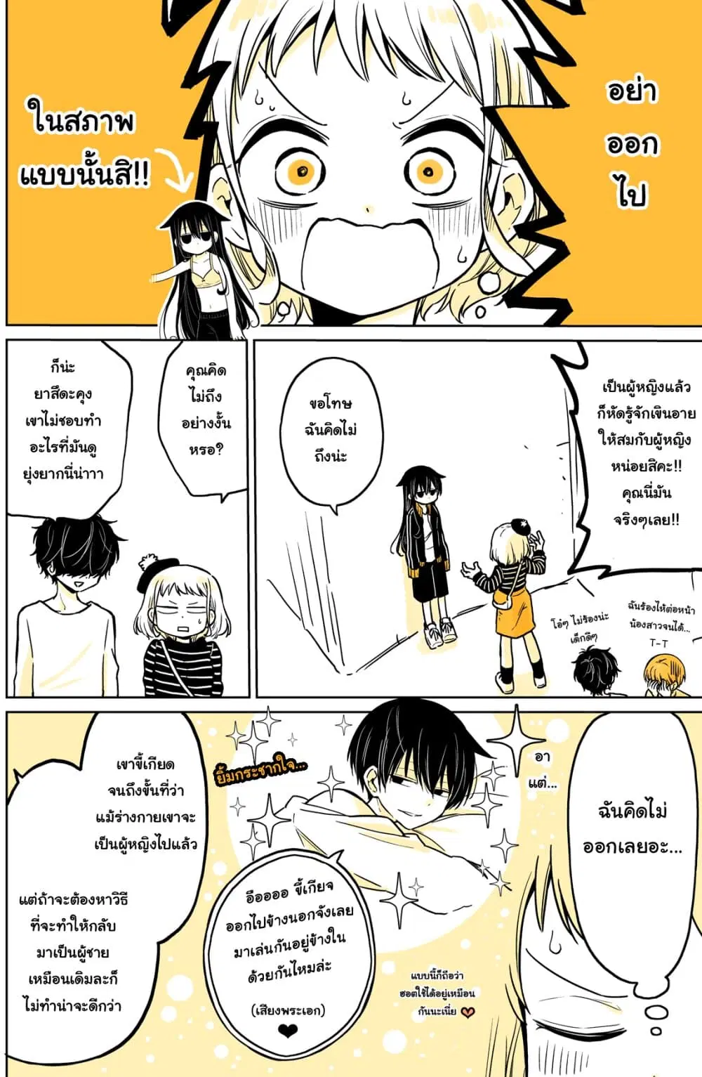 Mendoku Sagari Danshi ga Asa Okitara Onnanoko ni Natte Ita Hanashi ตอนที่ 10.2 หน้า 2