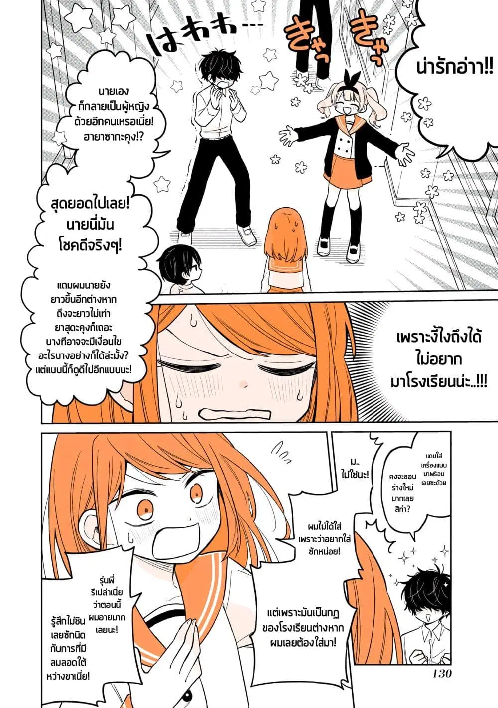 Mendoku Sagari Danshi ga Asa Okitara Onnanoko ni Natte Ita Hanashi ตอนที่ 15.2 หน้า 2