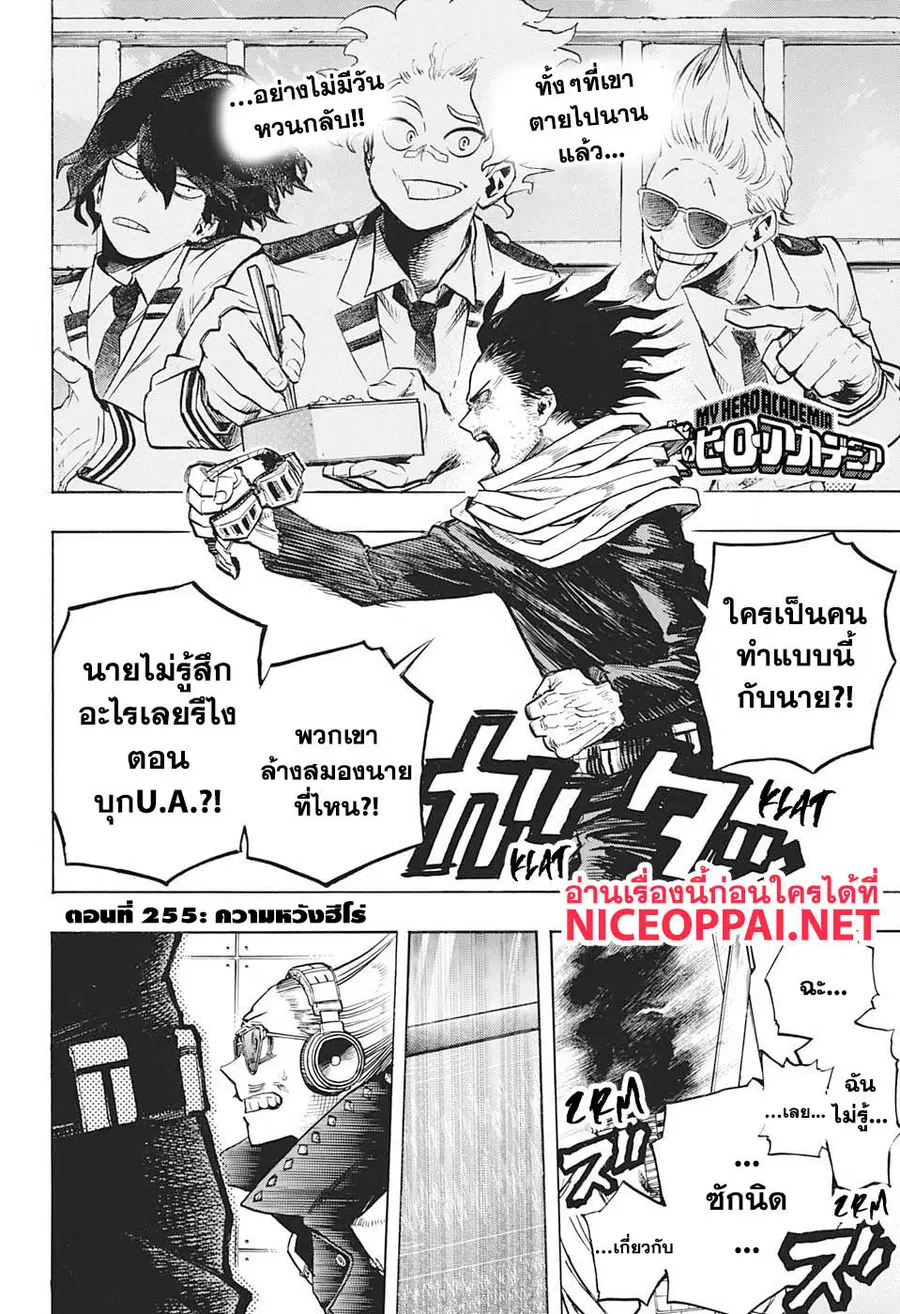 My Hero Academia ตอนที่ 255 หน้า 3