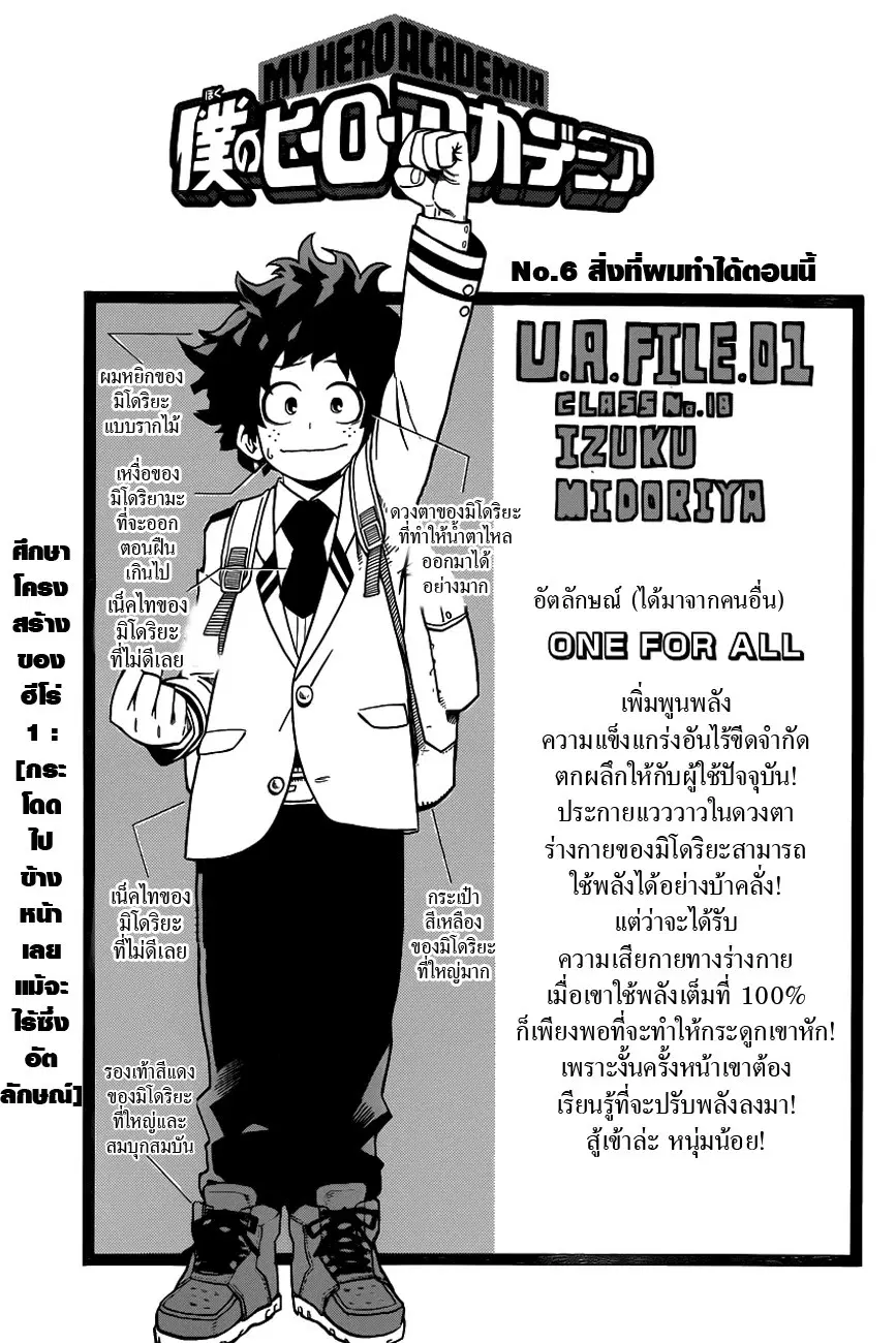 My Hero Academia ตอนที่ 6 หน้า 1