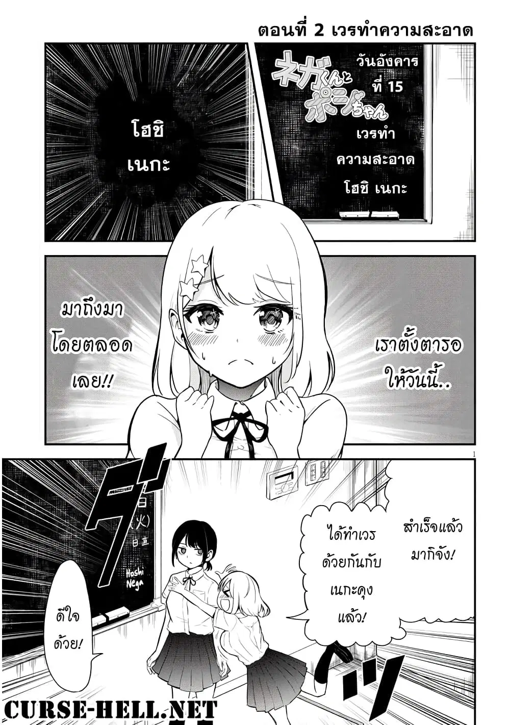 Nega-kun and Posi-chan ตอนที่ 2 หน้า 1