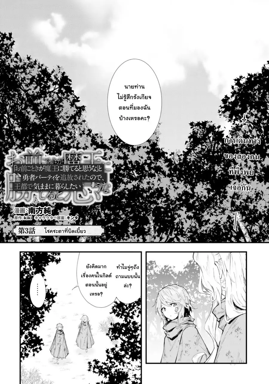 "Omae Gotoki ga Maou ni Kateru to Omou na" to Yuusha Party wo Tsuihou Sareta node, Outo de Kimama ni Kurashitai ตอนที่ 3 หน้า 2