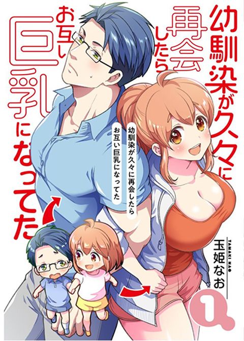 ปก Osananajimi ga Hisabisa ni Saikai Shitara Otagai Kyonyuu ni Natteta มังงะญี่ปุ่น แปลไทย