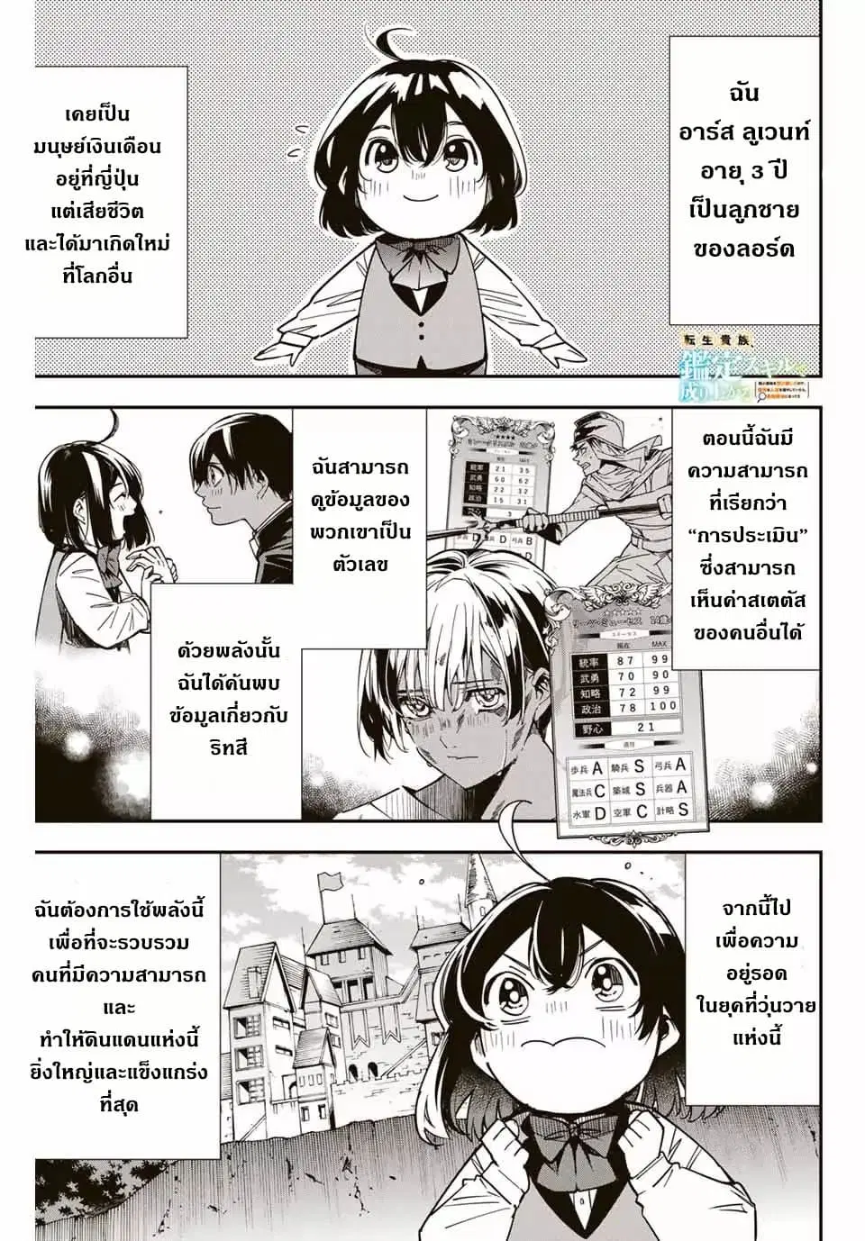 Reincarnated as an Aristocrat with an Appraisal Skill ตอนที่ 4 หน้า 1
