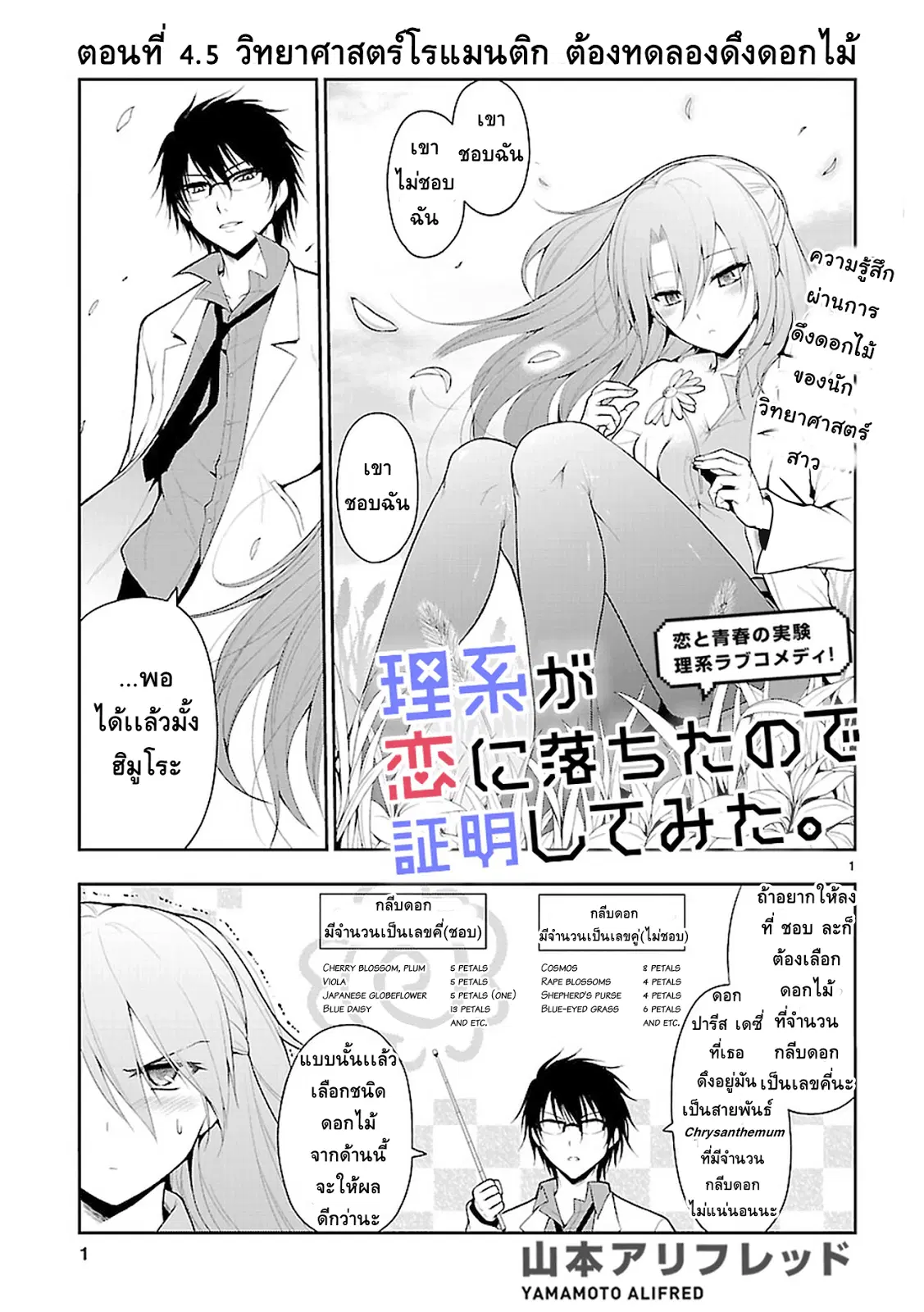 Rikei ga Koi ni Ochita no de Shoumeishitemita ตอนที่ 4.5 หน้า 1