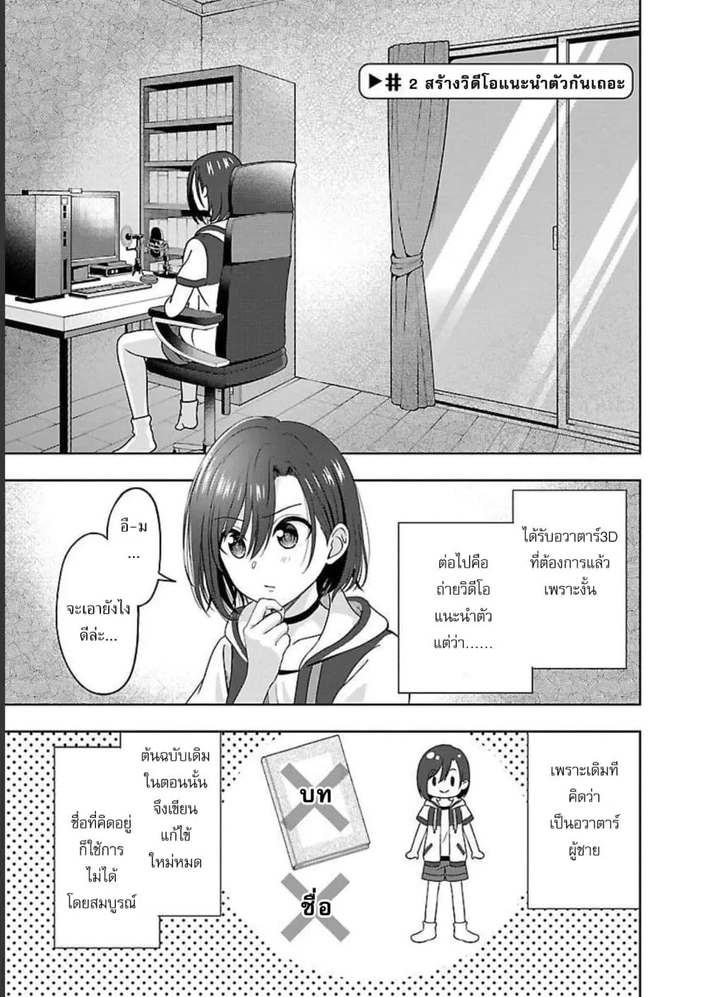 Shitsuren Shita Node Vtuber Hajimeta ตอนที่ 2 หน้า 1