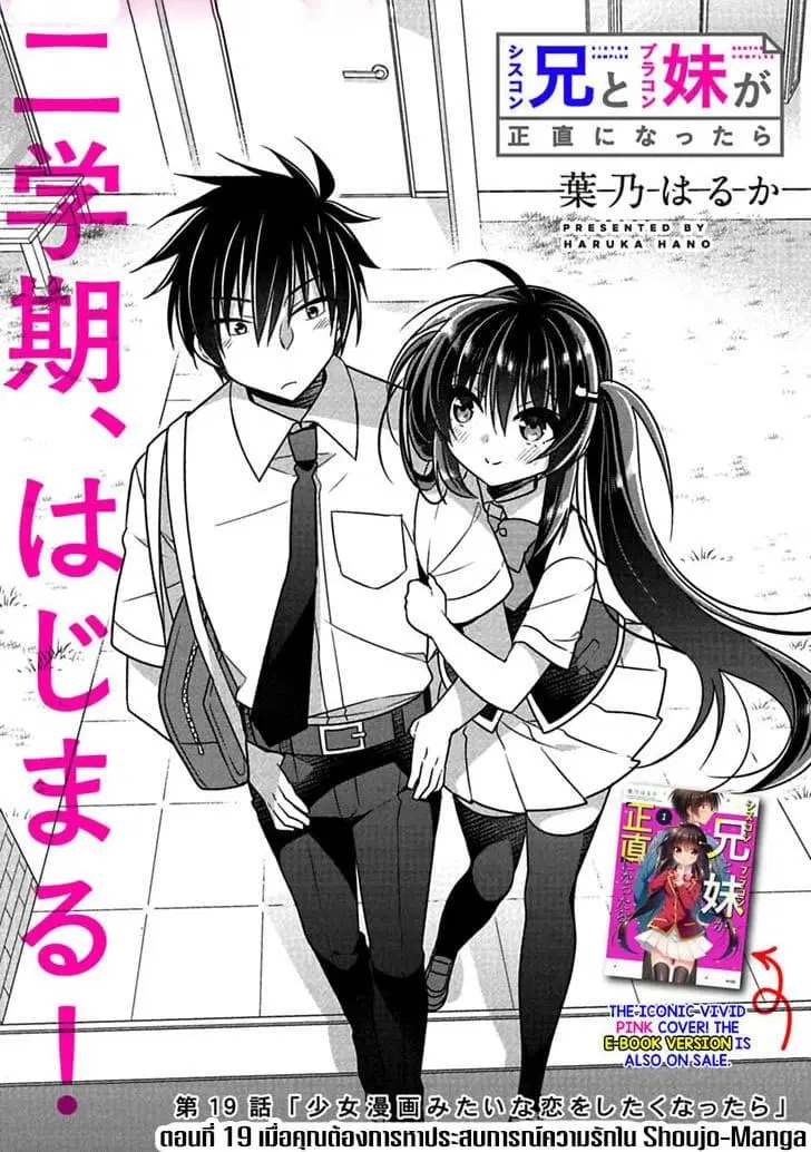 Siscon Ani to Brocon Imouto ga Shoujiki ni Nattara ตอนที่ 19 หน้า 2