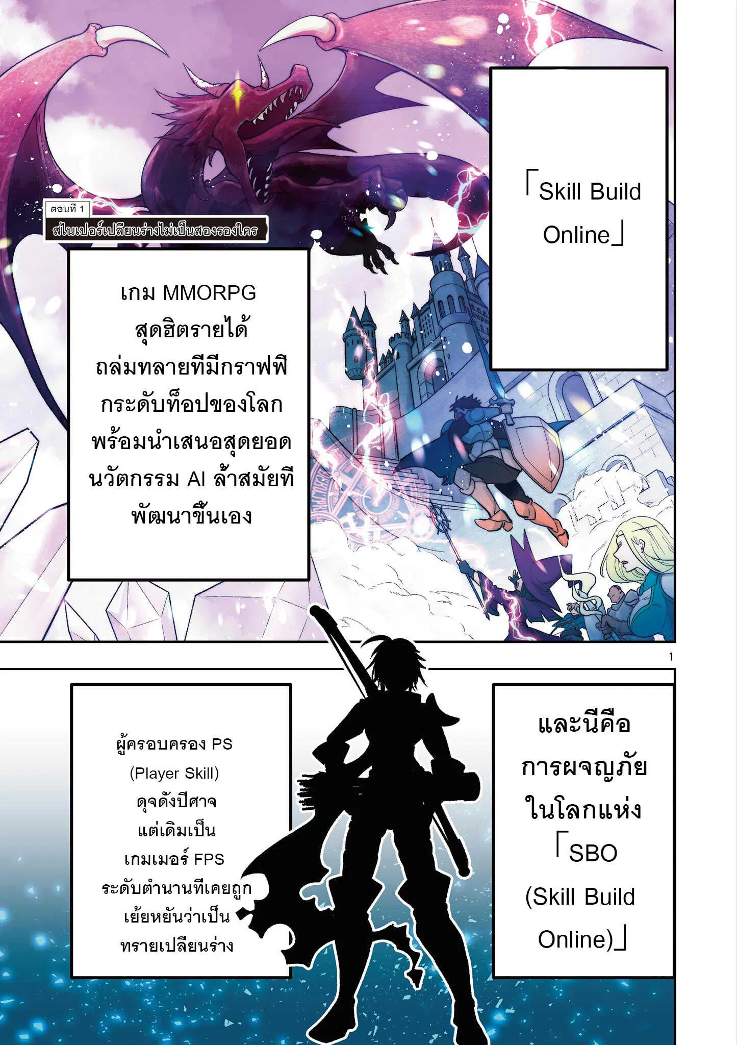 Skill Build Online – Hentai Sniper ni yoru MMORPG Chousen-ki ตอนที่ 1.1 หน้า 1