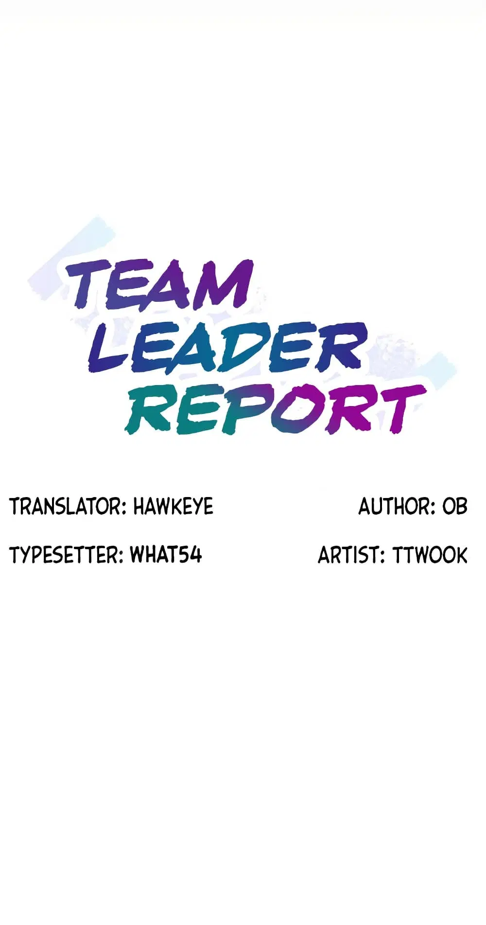 Team Leader, This is A Report ตอนที่ 16 หน้า 1