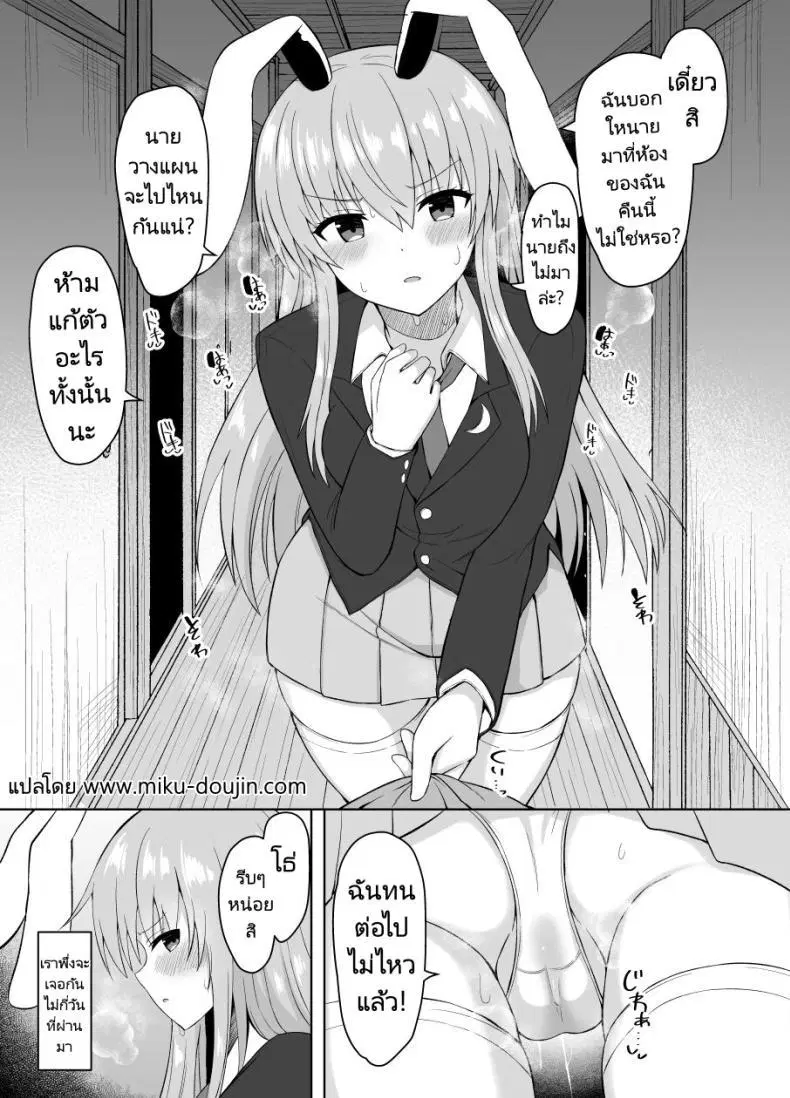 [tomikadou (tksand)] Hatsujou Usagi wa Makerarenai A Rabbit In Heat Cannot Be Defeated (Touhou Project) ตอนที่ 1 หน้า 2