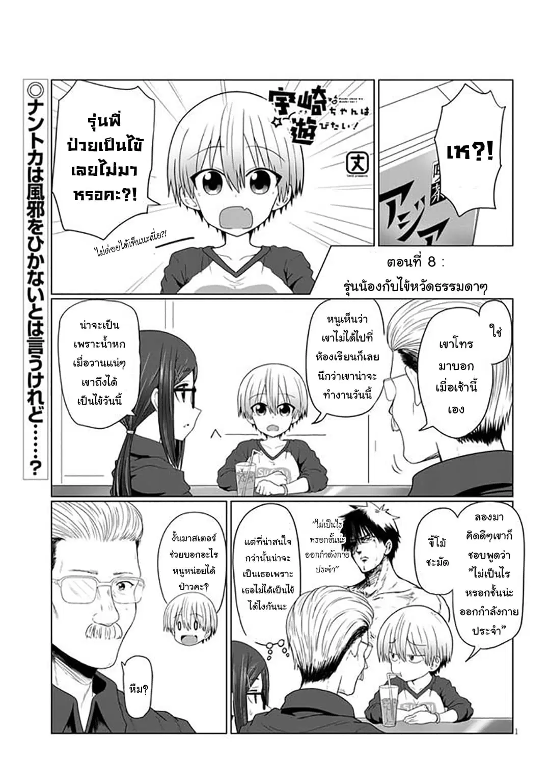 Uzaki-chan wa Asobitai! ตอนที่ 8 หน้า 1