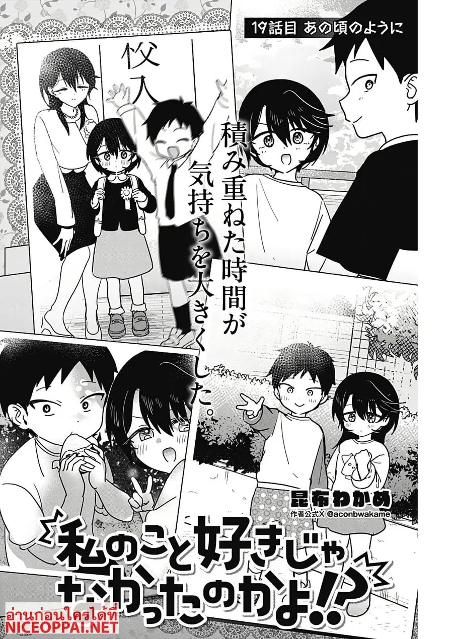 Watashi no Koto Suki ja Nakatta no ka yo!? ตอนที่ 19 หน้า 2
