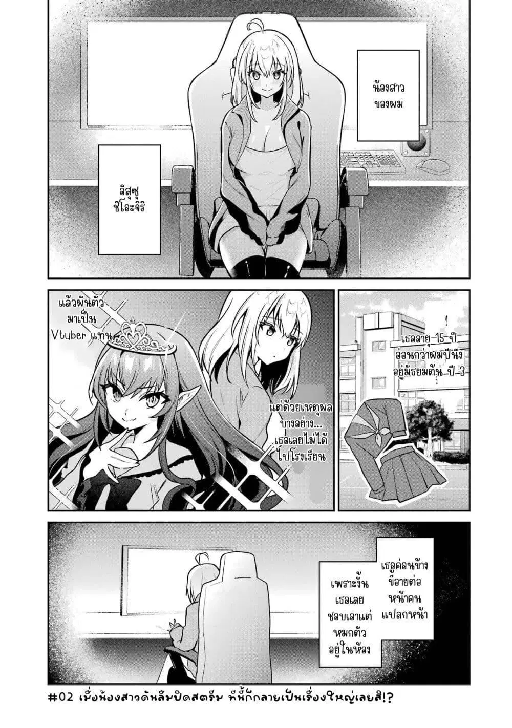 Yuumei VTuber no Ani Dakedo Nazeka Ore ga Yuumei ni Natteita ตอนที่ 2 หน้า 1